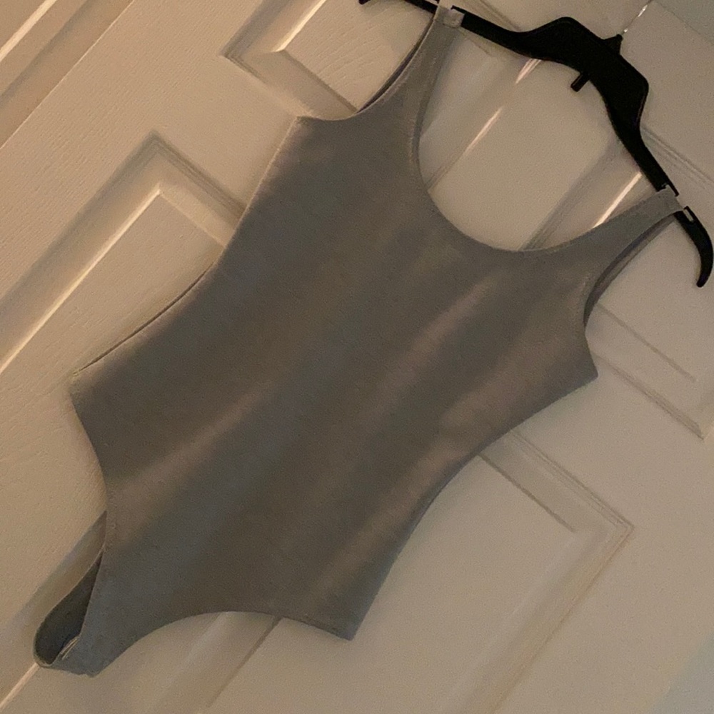 Gray bodysuit